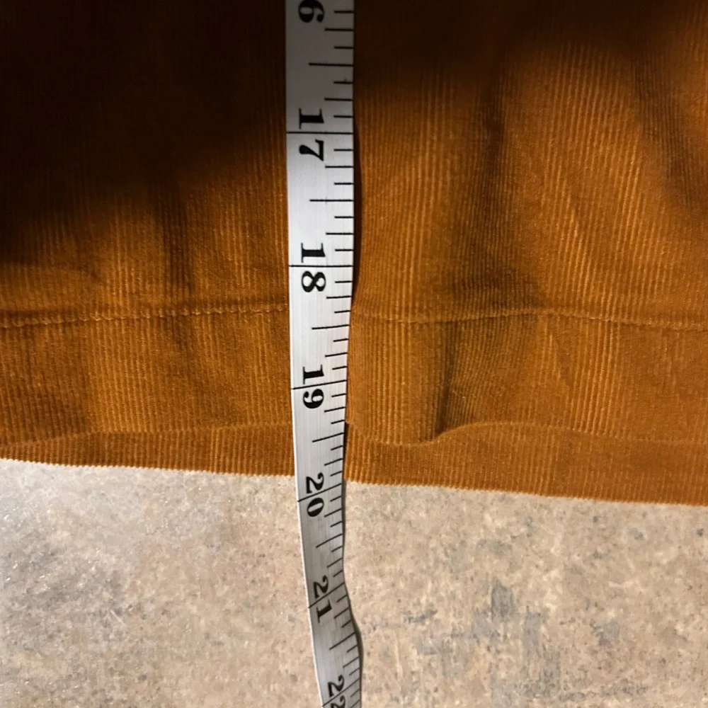 Garnet Hill skirt - “Evette mini-corduroy” in a warm rust color 100% cotton - Picture 8 of 9